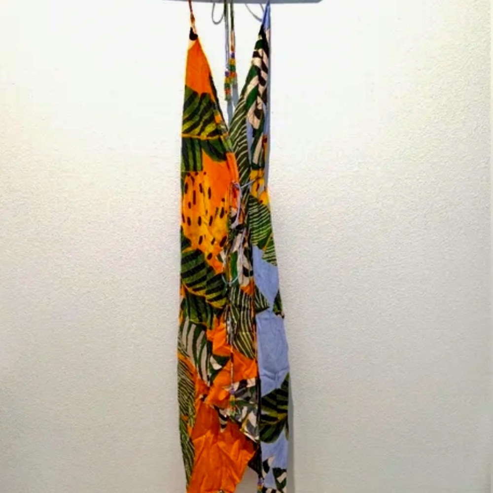 Farm Rio Striped Bananas Cover-up